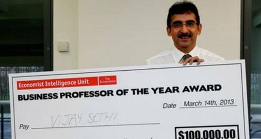 Business professor award [The Times of India]