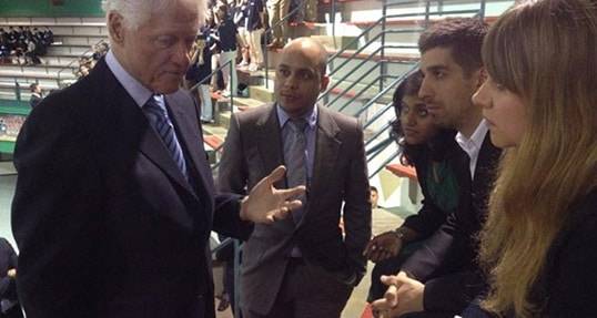 Hult students attend CGI U, Meet President Clinton