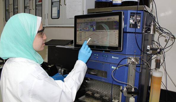 Omar Sakr employee in lab