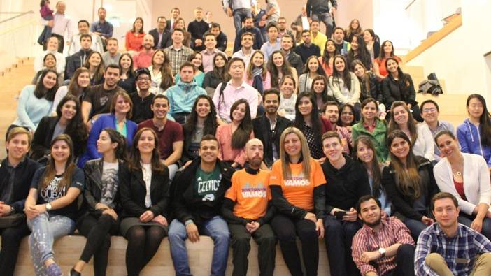 Maickel Melamed speaks at Hult Boston