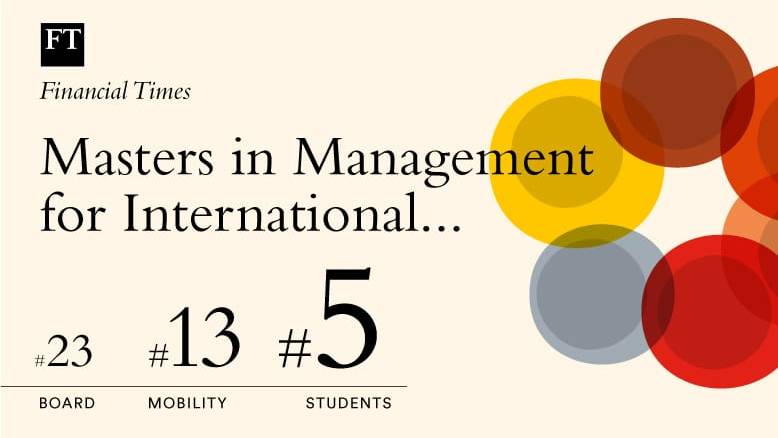 FT Masters in Management 2019 ranking