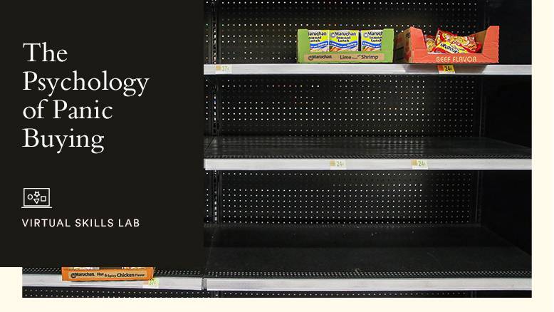 empty shelves in a supermarket highlighting national food shortages due to panic buying