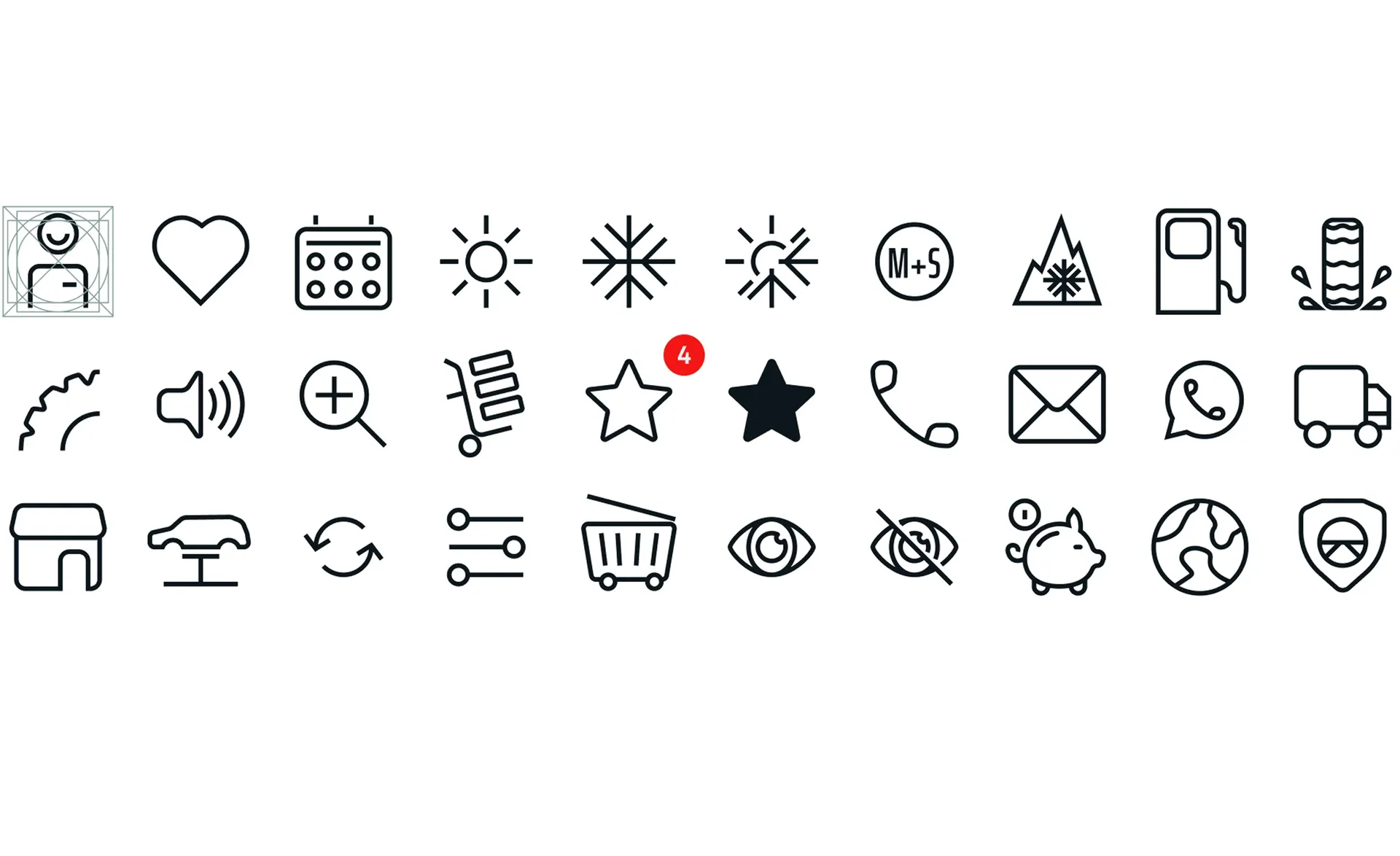 BandenXL Icons