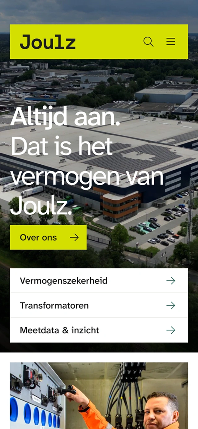 Joulz Website Mobile