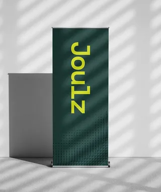 Joulz roll-up banner