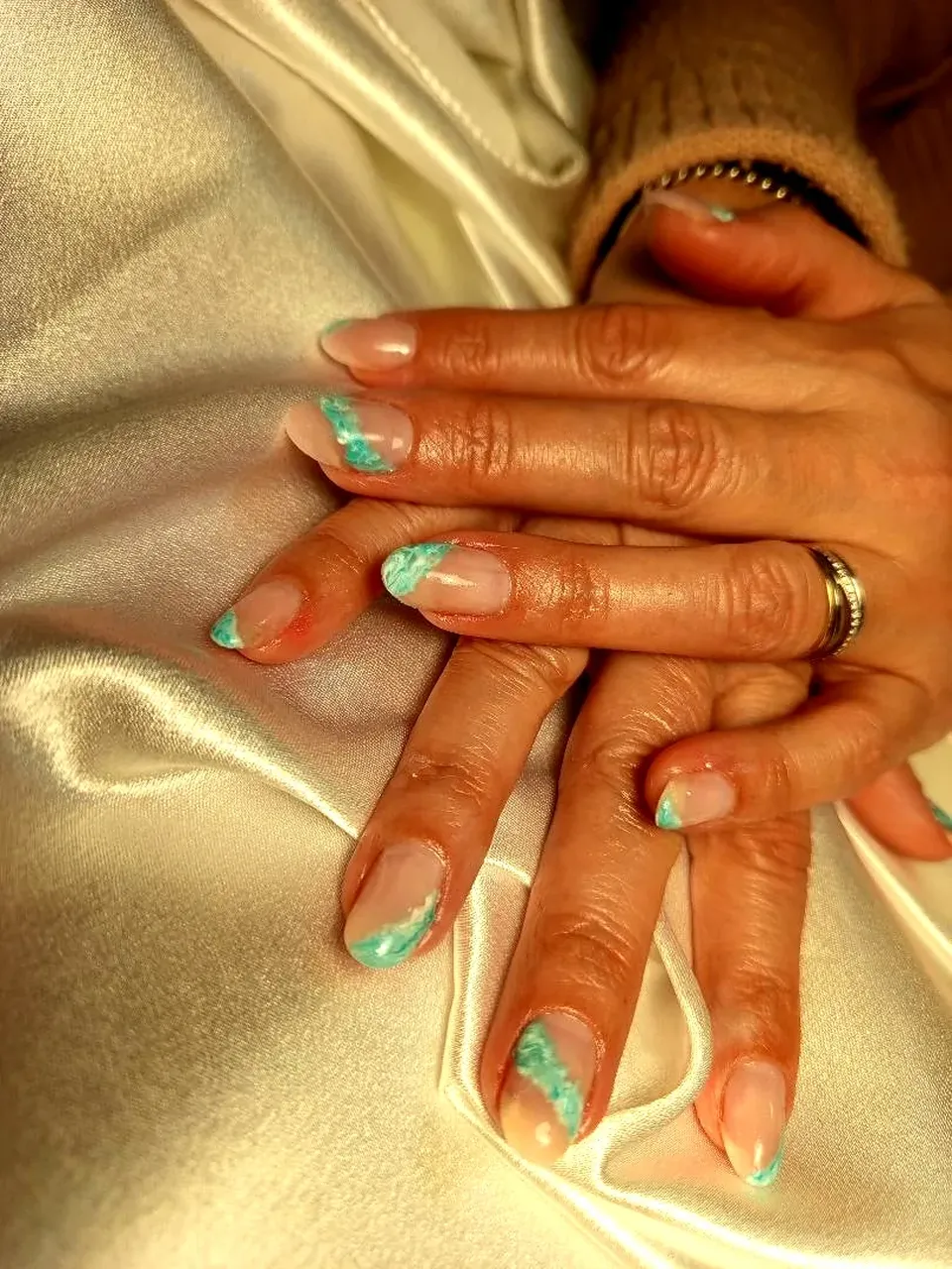 French met mintgroene tips