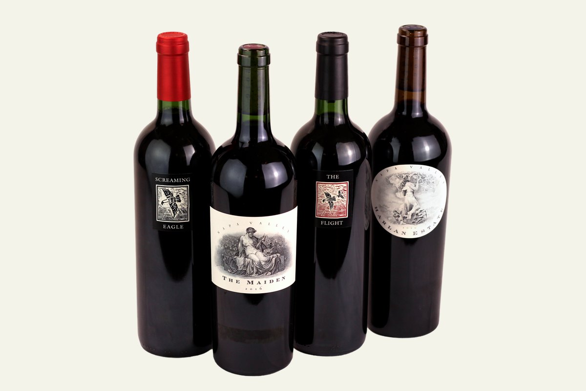 Screaming Eagle, Harlan Estate The Maiden, Screaming Eagle The Flight and Harlan Estate