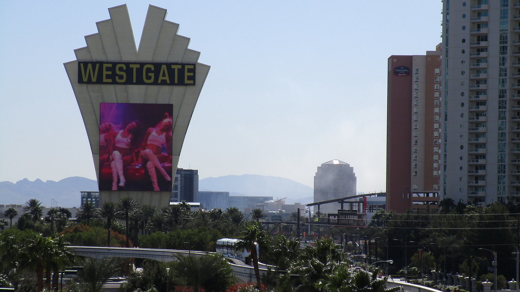 Westgate station on the Las Vegas Monorail at Paradise Road