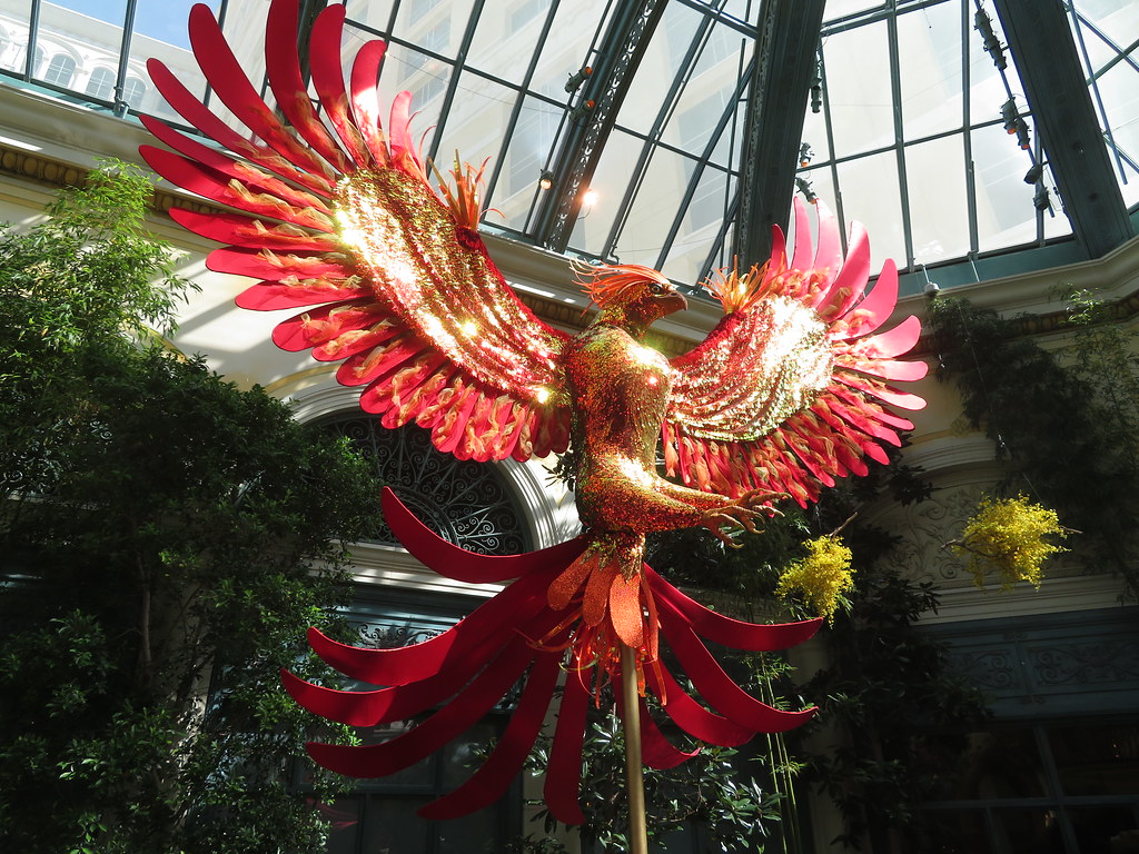 Seasonal flower display inside the Bellagio Conservatory and Botanical Gardens, Las Vegas