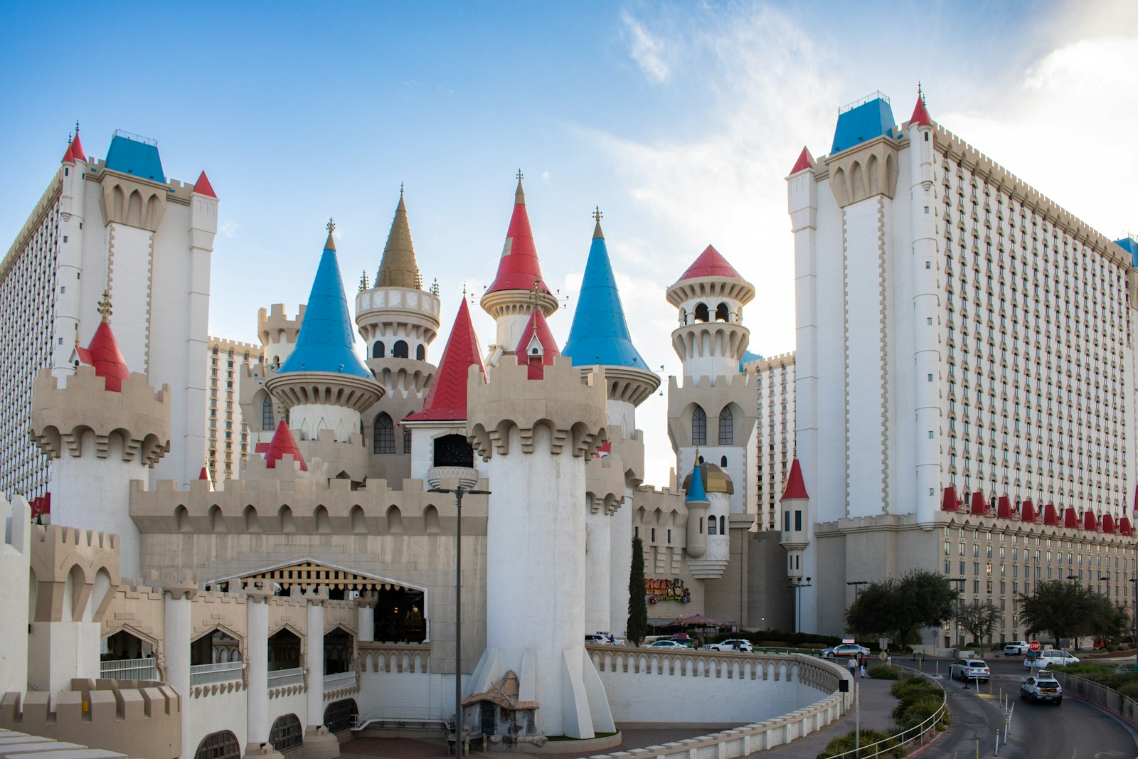 Excalibur hotel and casino on the south Las Vegas Strip, with its castle-style turrets
