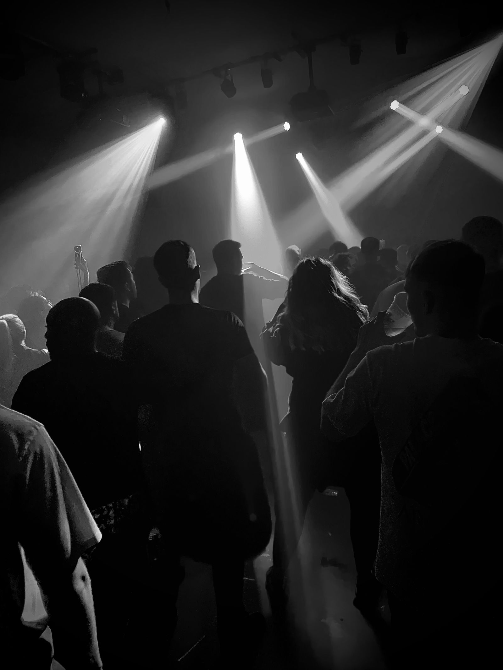 Crowd dancing in a nightclub