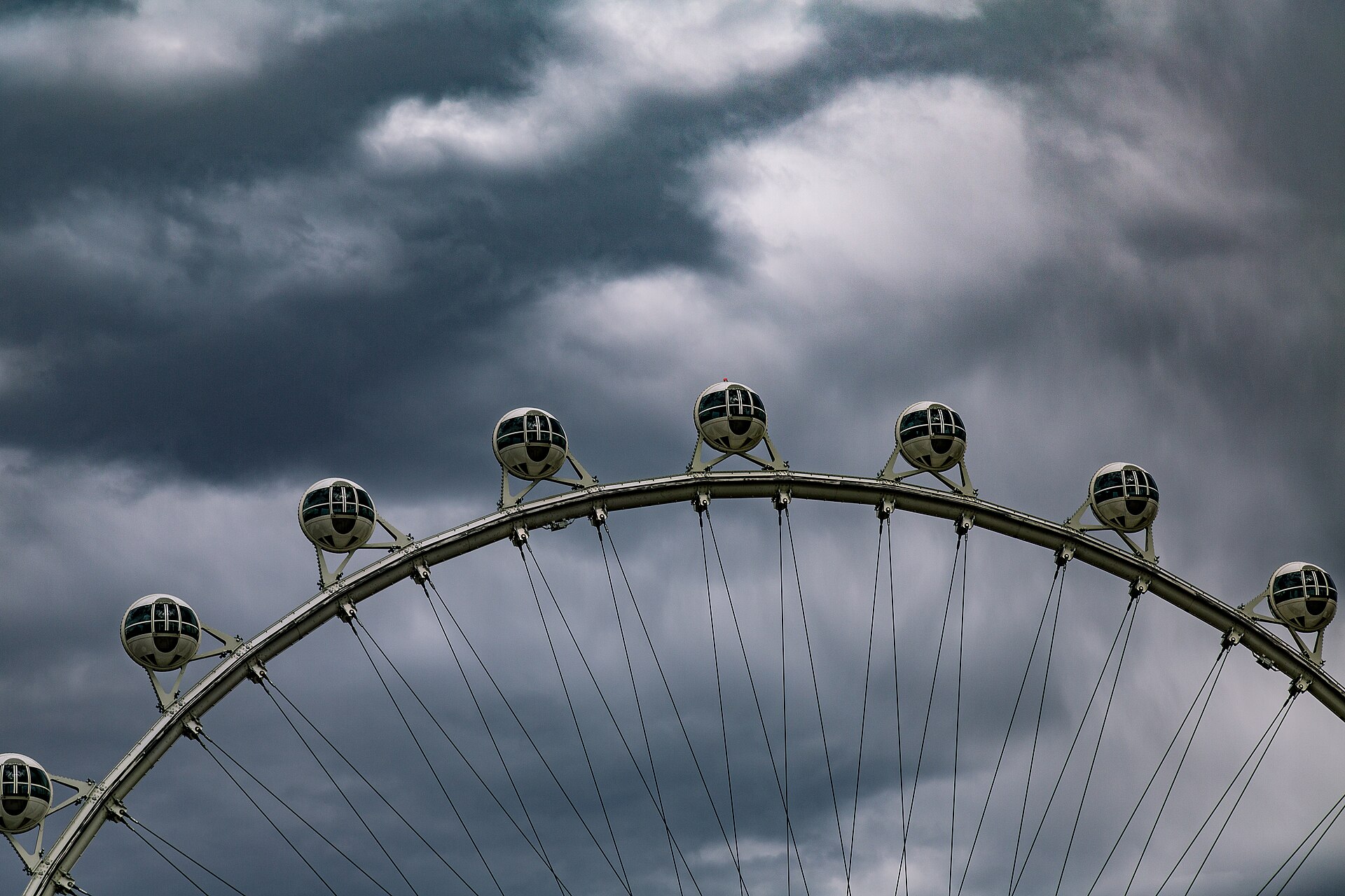 The High Roller Ferris wheel at The LINQ in Las Vegas seen in daylight