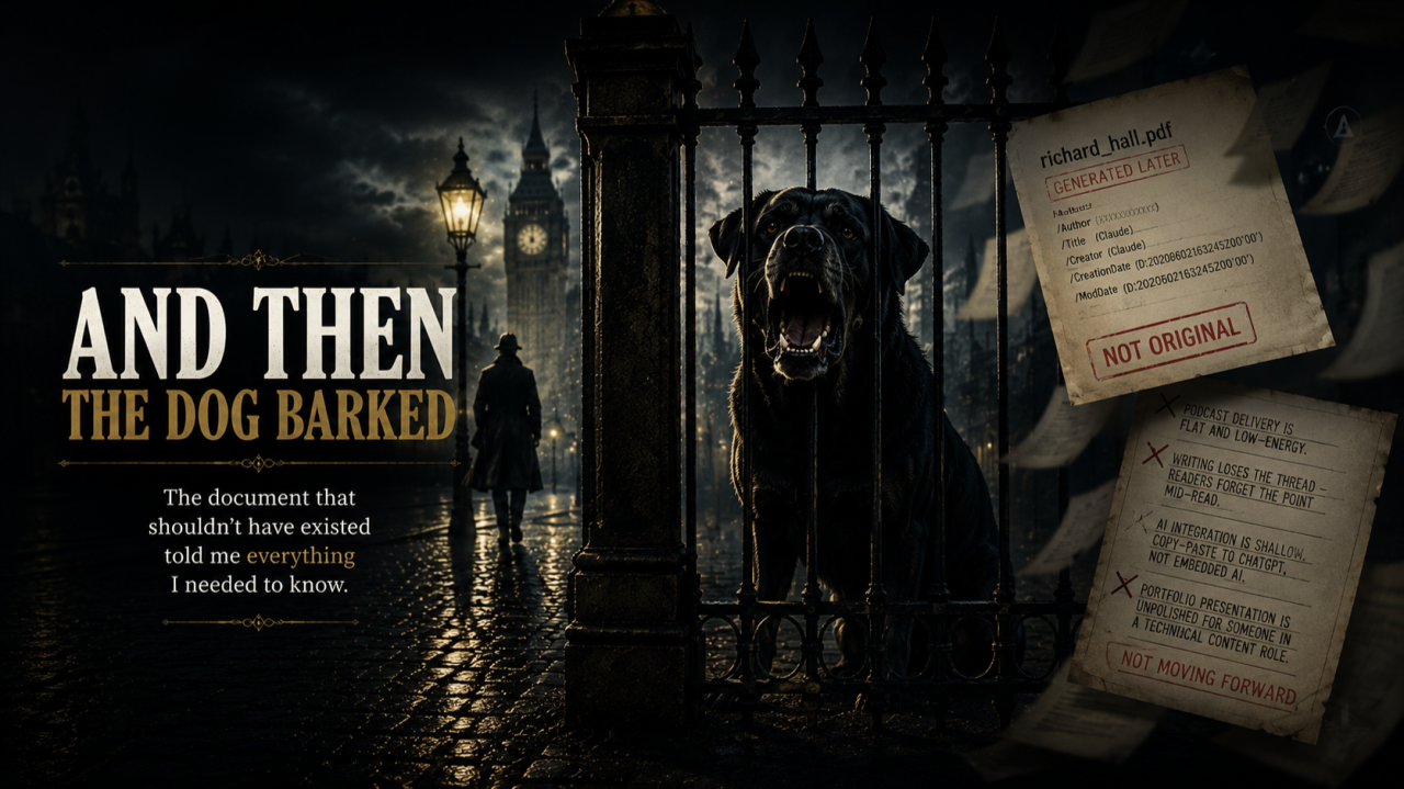 And Then The Dog Barked