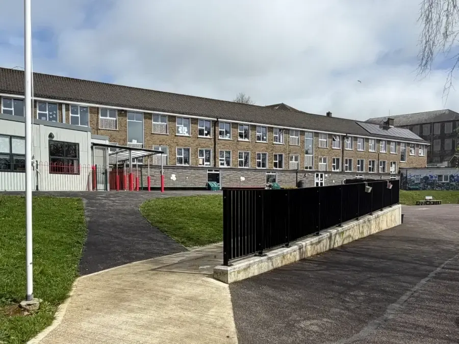 St. Joseph's Girls National School building and yard