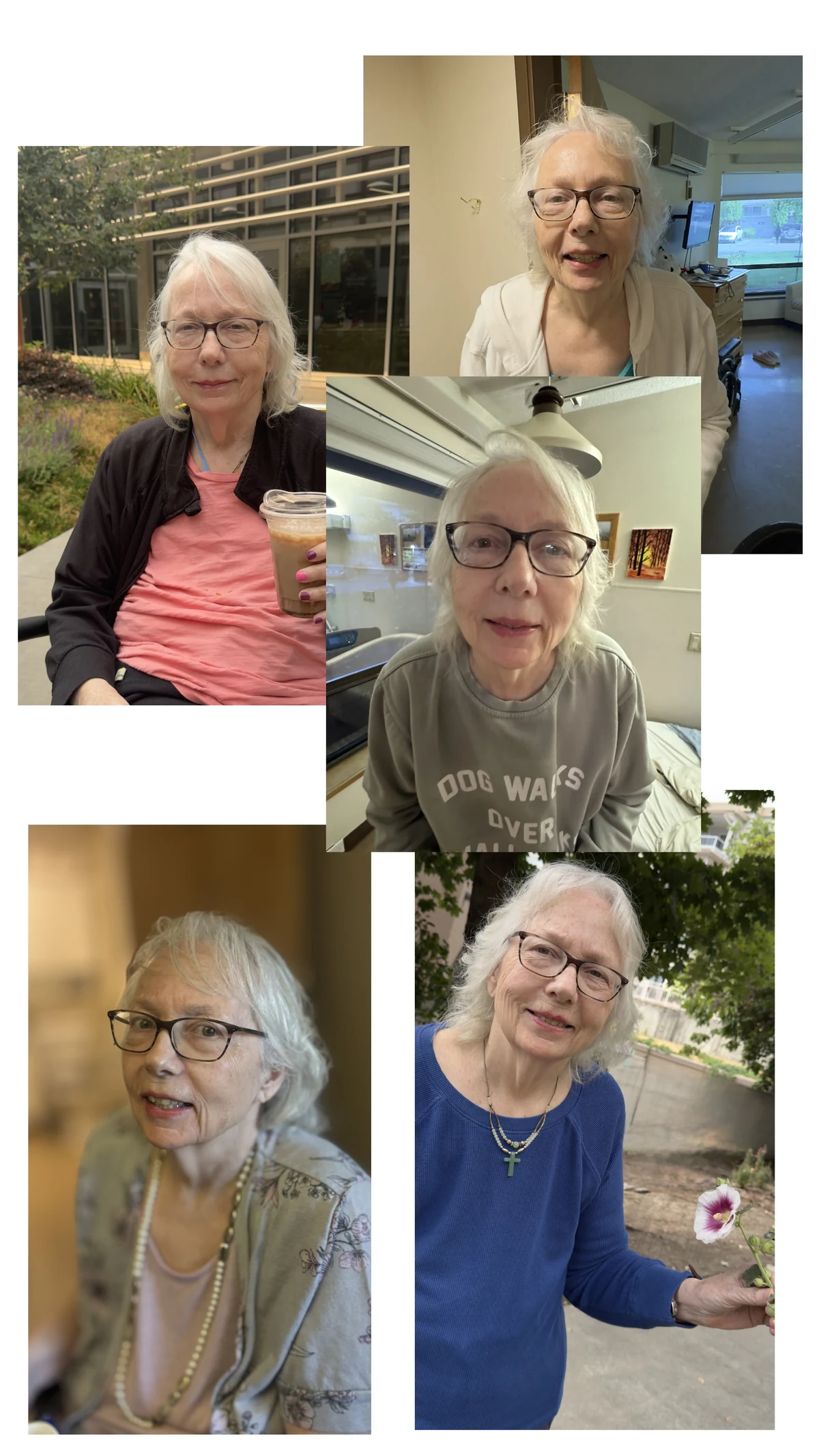 A collage of haircut and hairstyling examples supplied by Aura Maria David