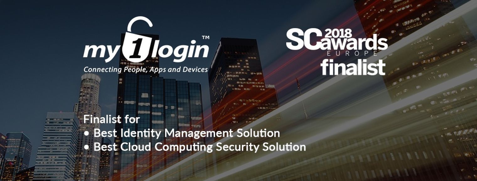 My1Login Finalist in SC Awards Europe 2018