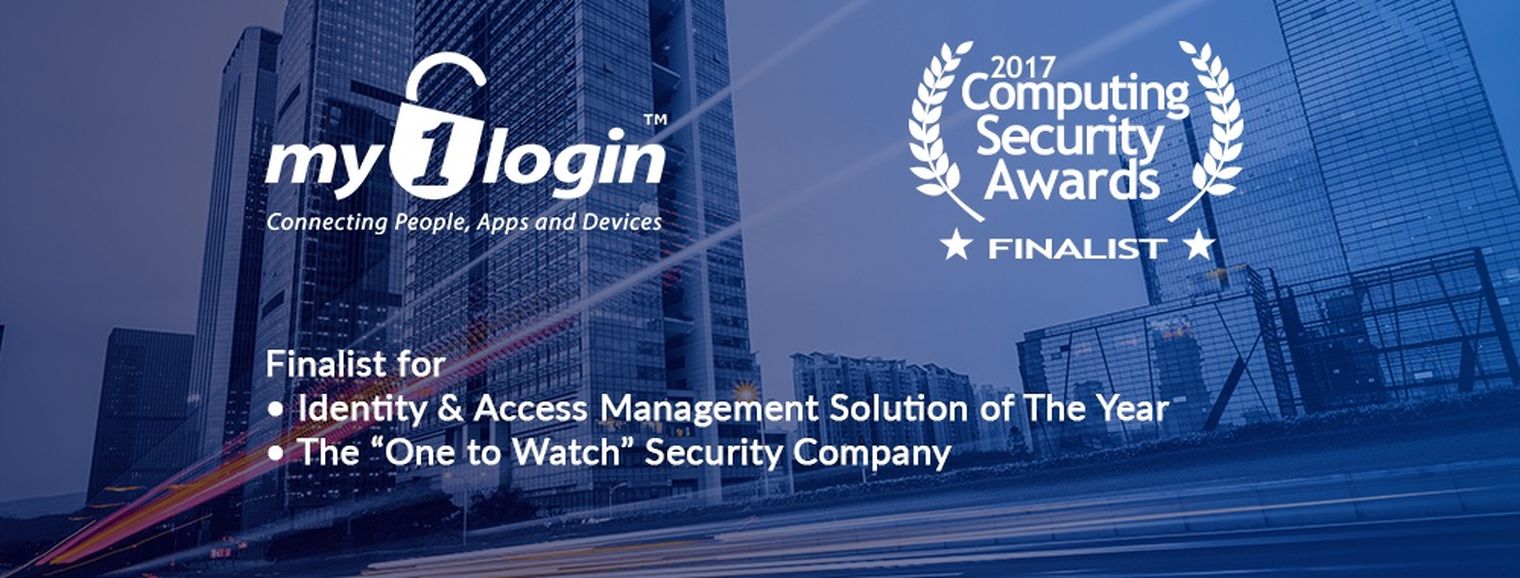 My1Login Finalist for Identity and Access Management Solution of the Year in the Computing Security Awards