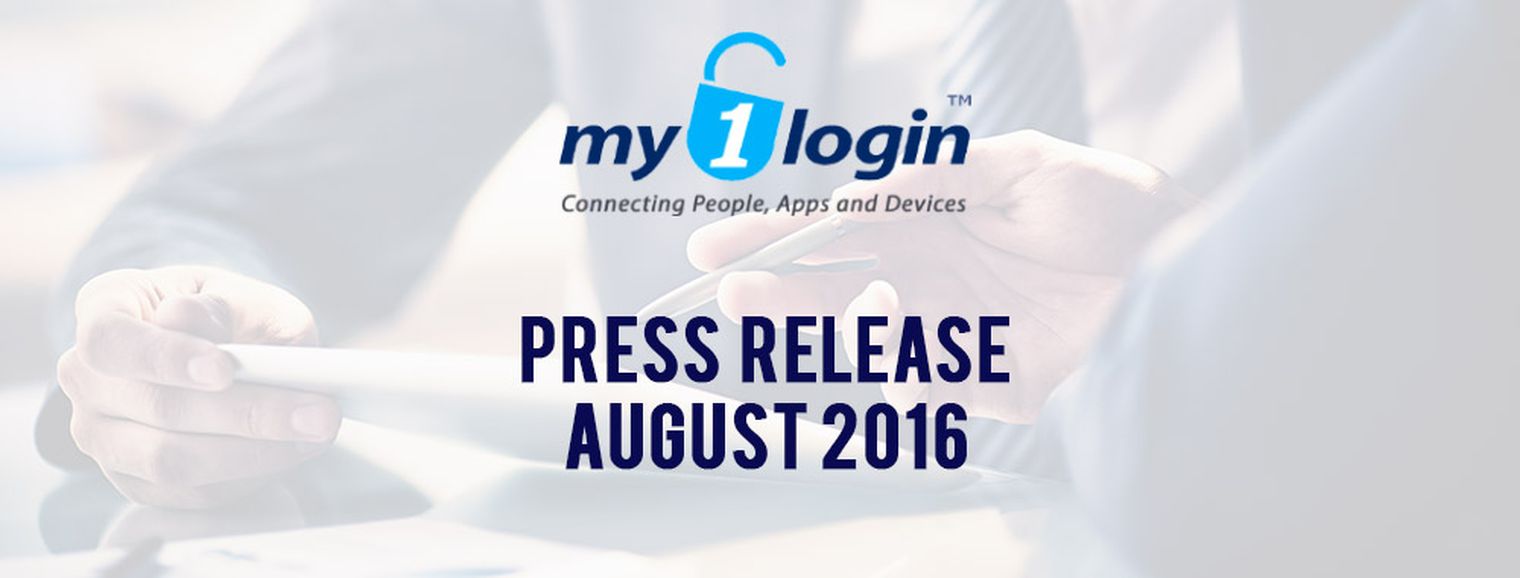 My1Login Press Release - August 2016
