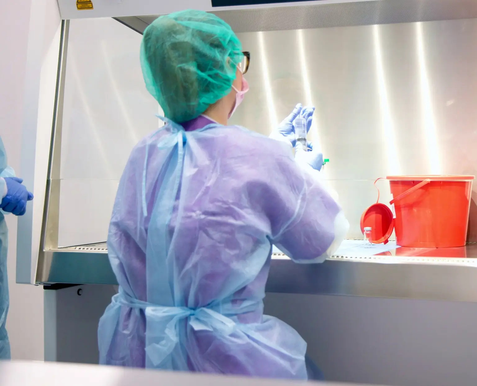 Medical staff during lab tests