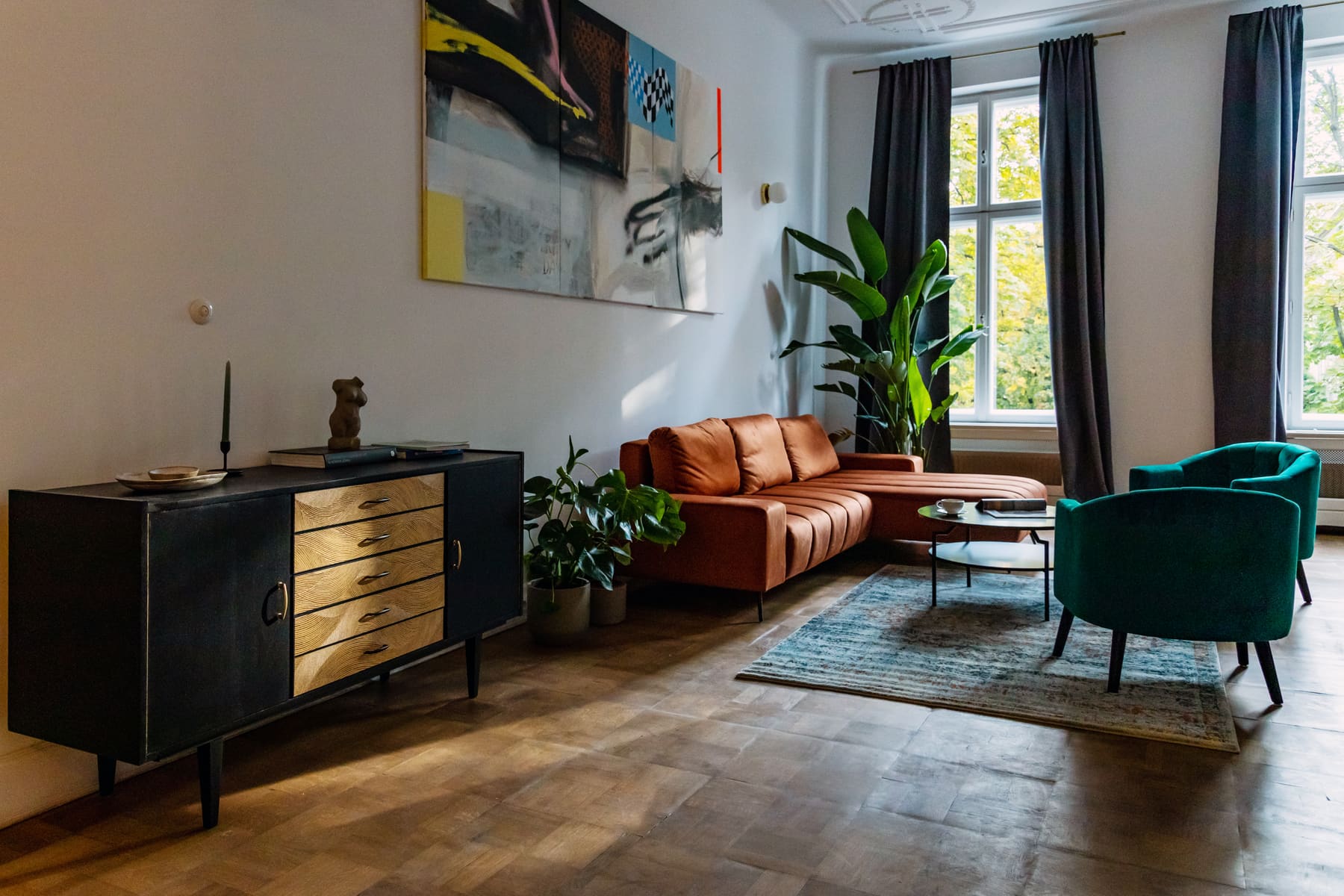 Salon · popołudniowe światło