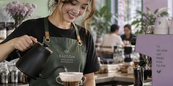 Nhân viên pha chế tự tin trước buổi phỏng vấn