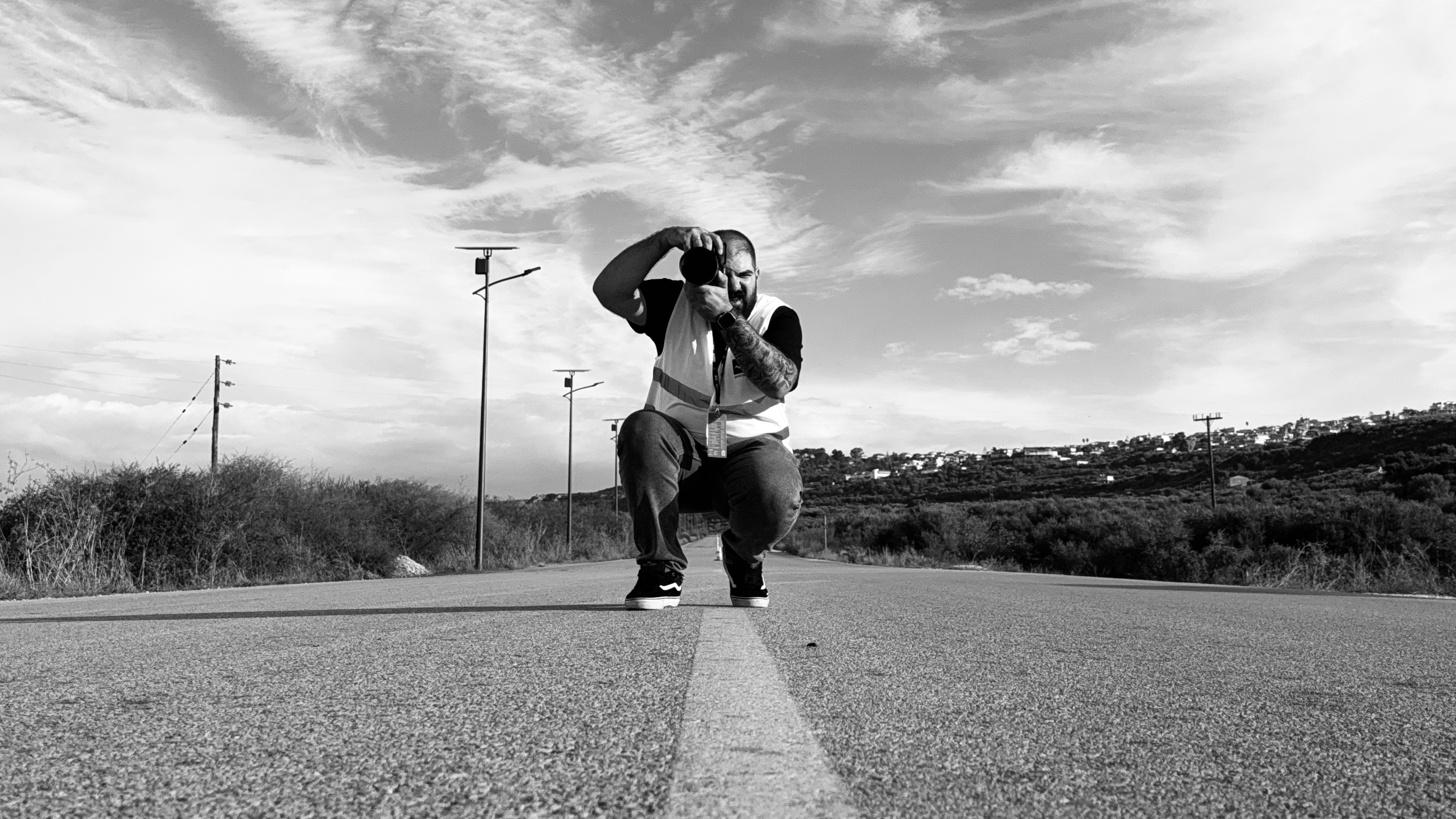 Photographer capturing a moment on location