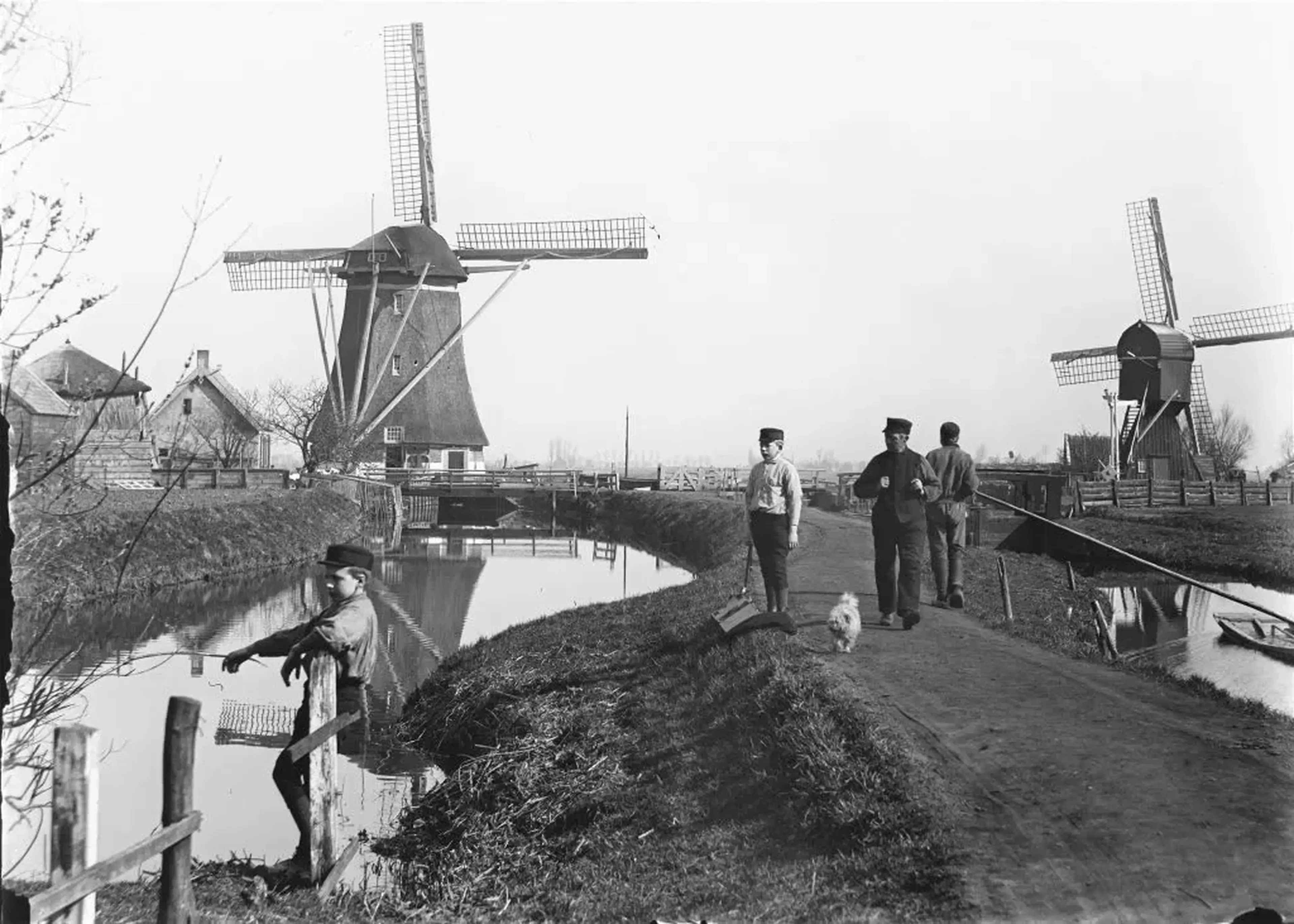 Molens aan de Vecht bij Zuilen, 1894, Jacob Olie