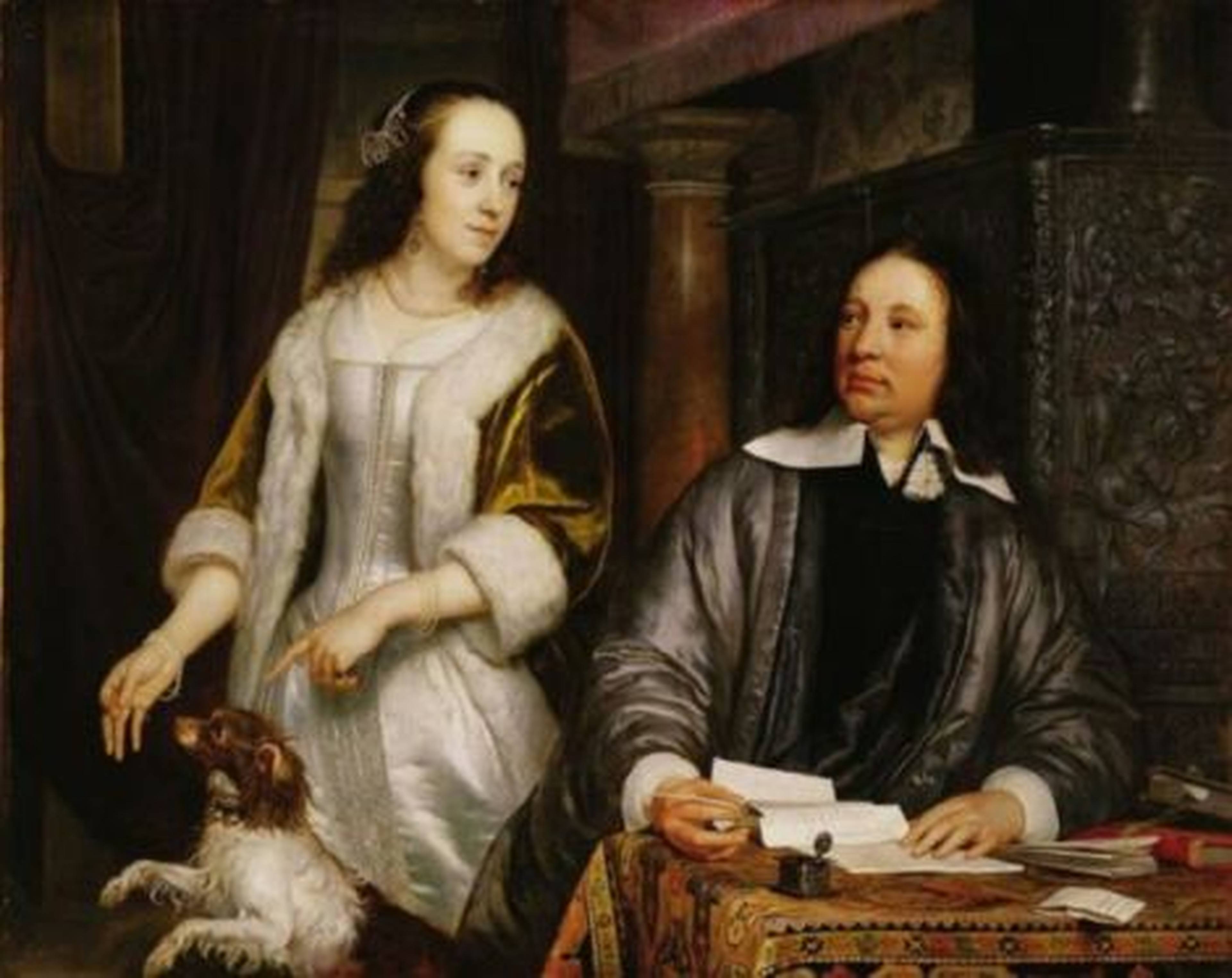 Portret bij de lezing over Amsterdamse koopmannen