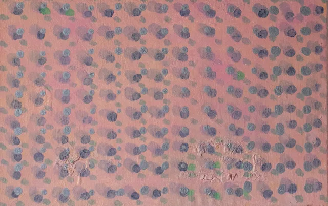Schilderij van Günther Borst: “Ad infinitum” (iv) (stippen)