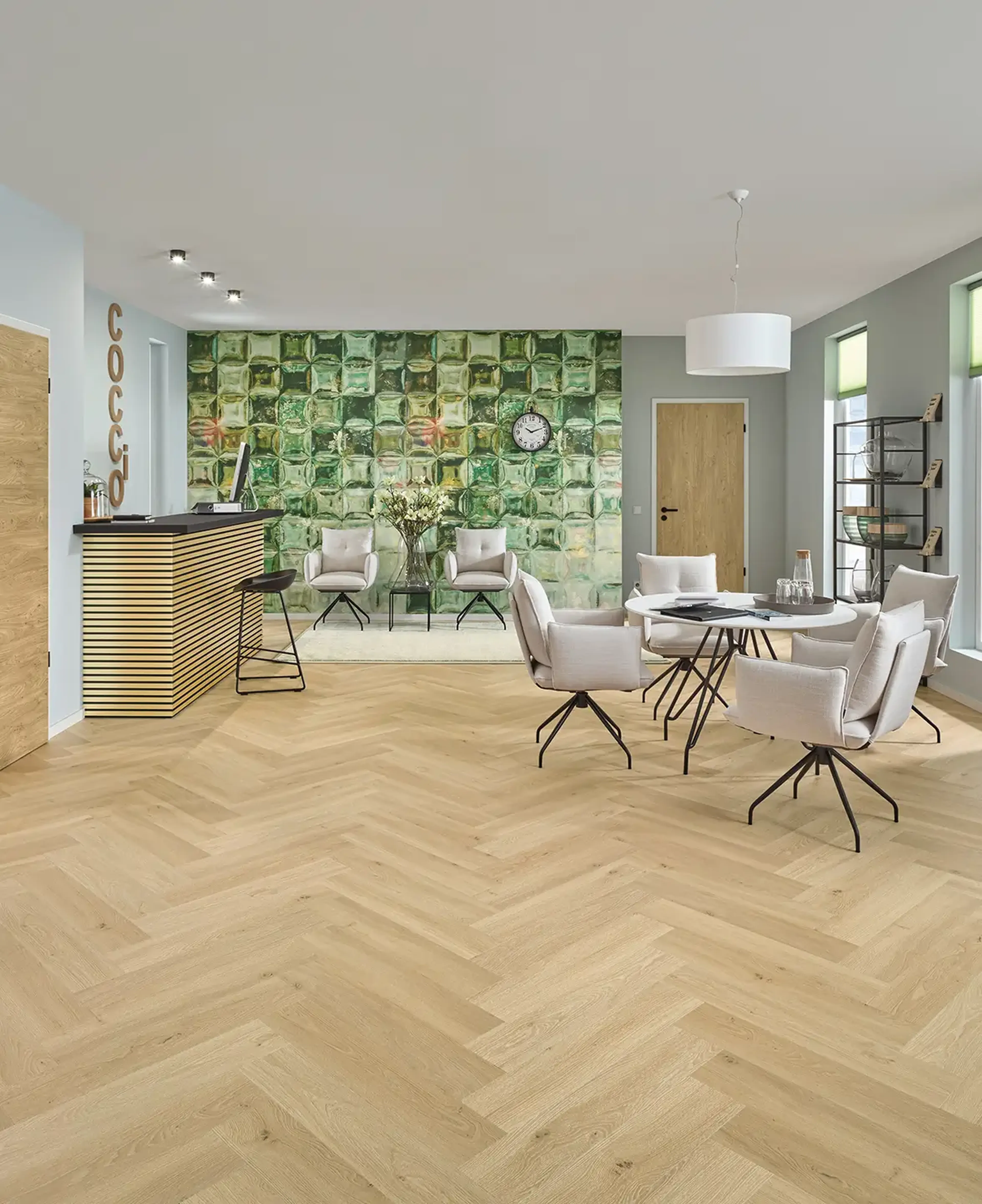 Joka des 555 woodenstyles 6704 oak blond eir heringbone rau2 h
