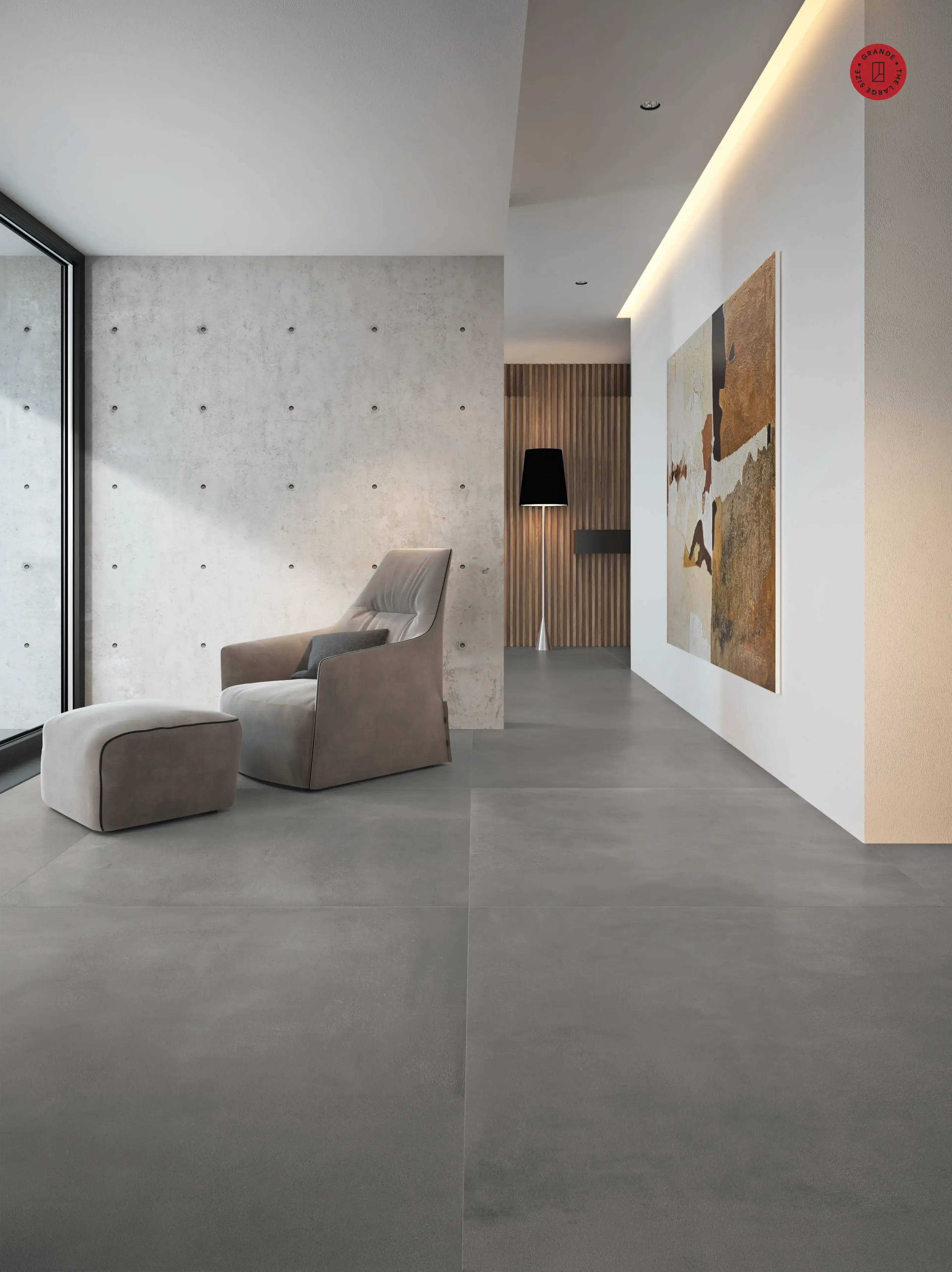 Mondain - marazzi grande concrete look graphite 1200x1200 rett