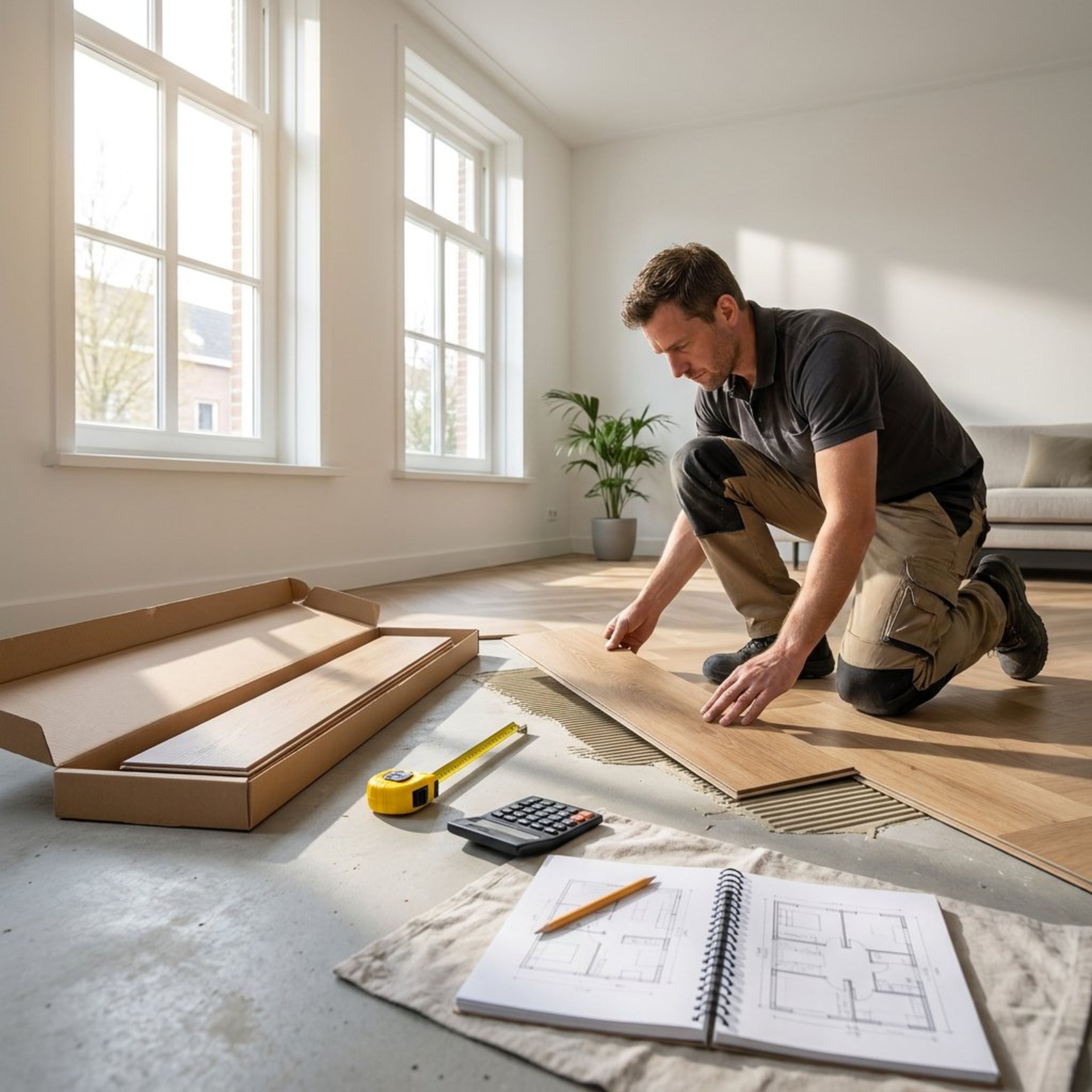Kosten visgraat PVC leggen per m² – plaatsing en prijsfocus