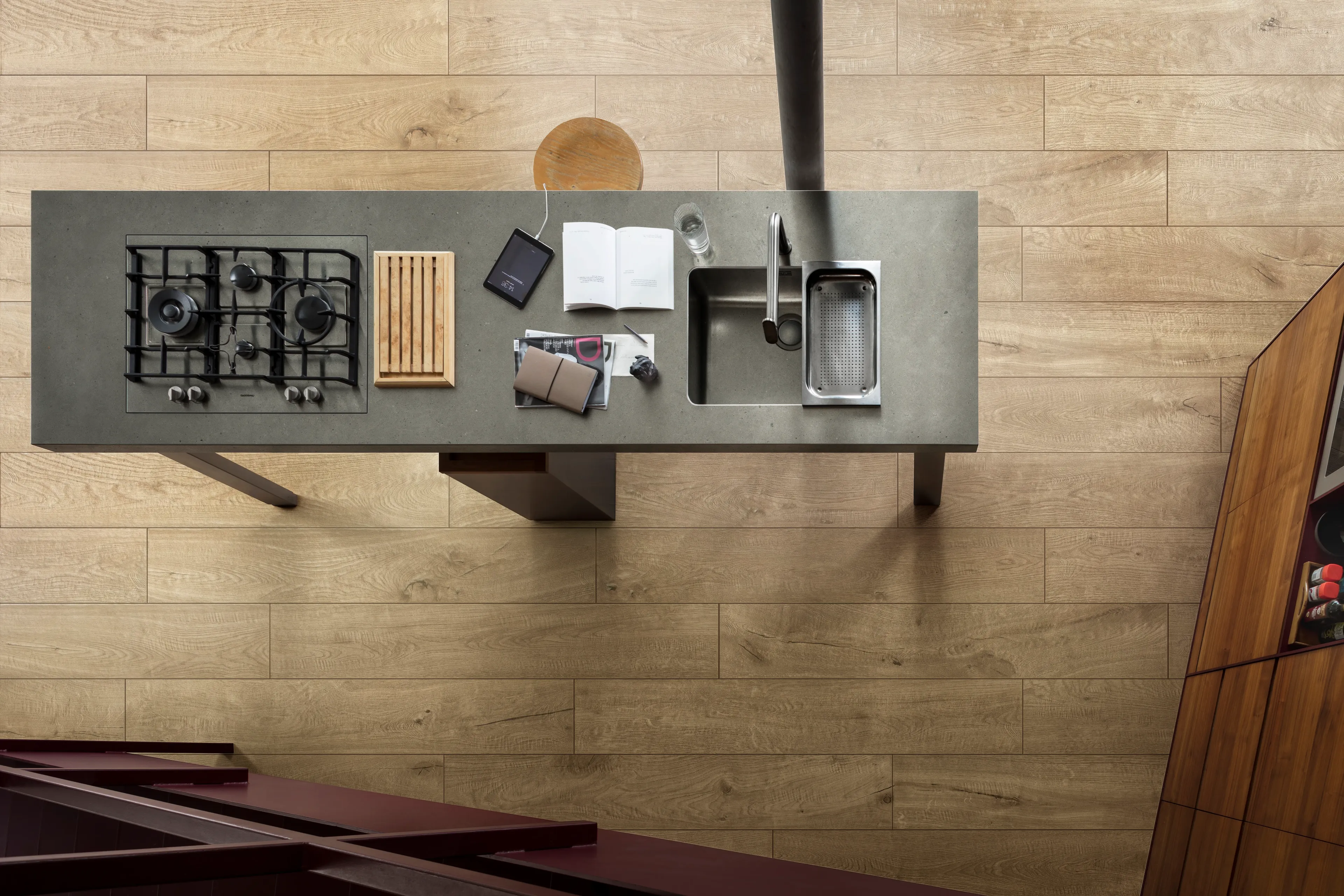 Mondain - marazzi vero natural rett 200x1200 grande stone look moon 12mm 1620x3240