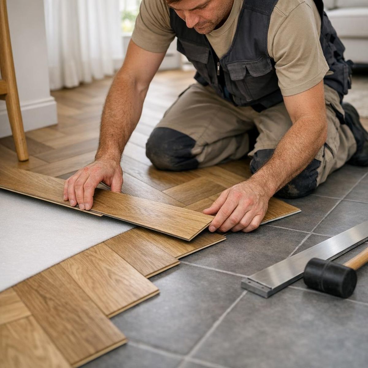 Visgraat PVC over tegels leggen? Dit moet je weten | Mondain