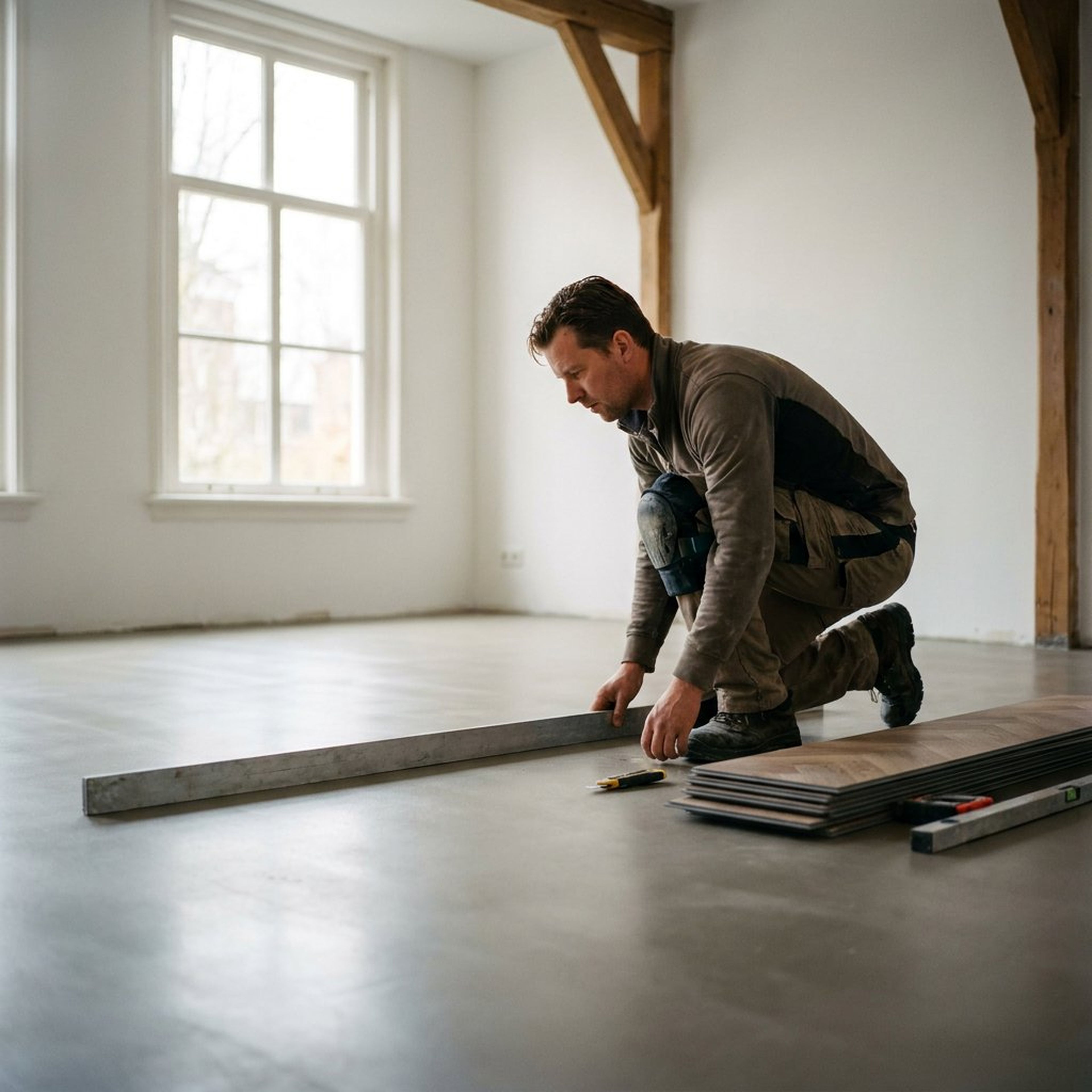 Is egaliseren nodig onder visgraat PVC? – inspectie op locatie