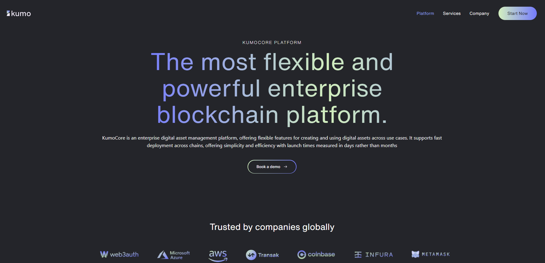 Prominent examples of Blockchain applications: Kumo