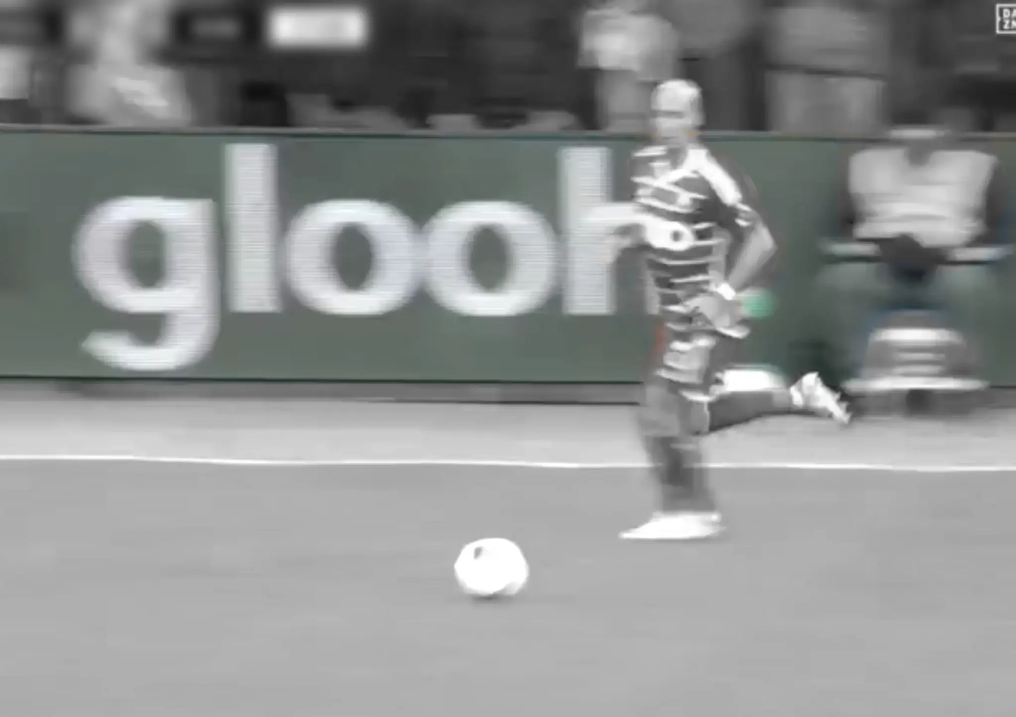 Sports fans audience - led board screen in a stadium