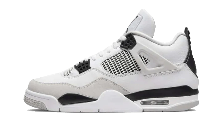 Air Jordan 4 Retro Shoes - Black / White