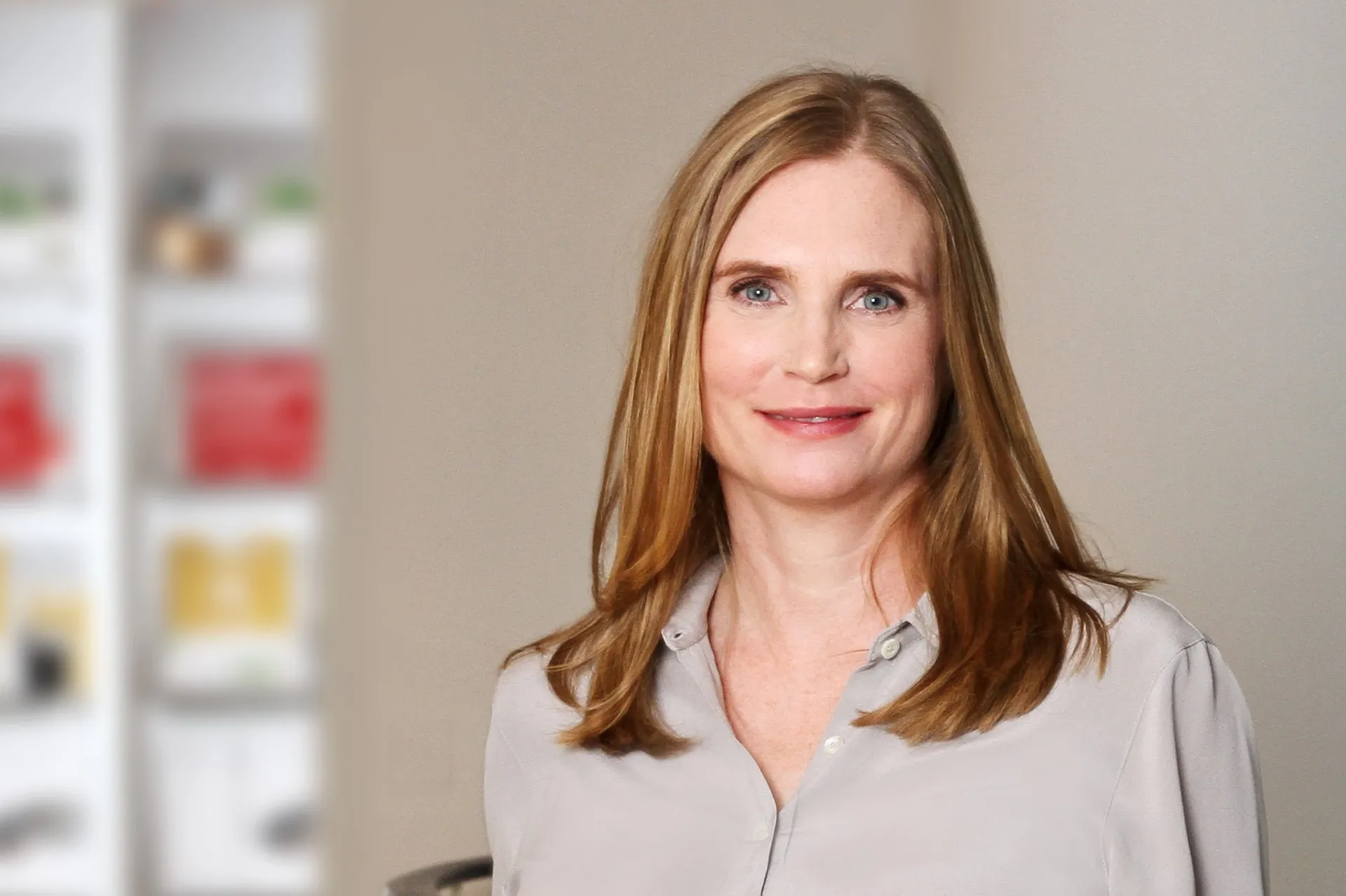 A woman with long light brown hair and a light blouse, smiling. Anke Wolf Vice President Global Human Relations TecAlliance