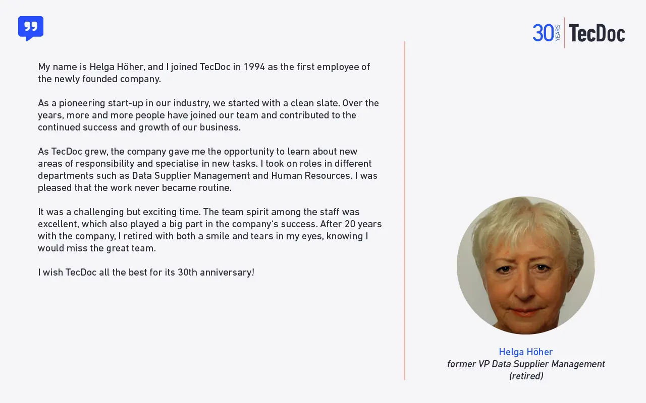Celebrating 30 Years of TecDoc! — photo 3 of 5