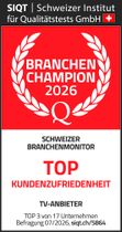 SIQT Top TV-Anbieter 2026