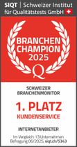 SIQT 1. Platz Kundenservice 2025