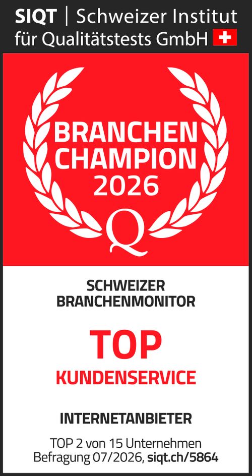 SIQT_Siegel_BranchenChampion_TOP 2_Kundenservice_Internetanbieter_2026
