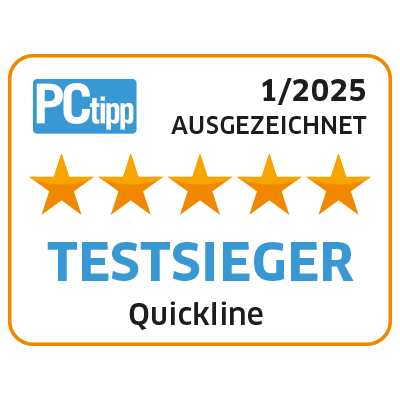 PCTipp: Quickline ist Testsieger in der Kategorie Komplett-Pakete