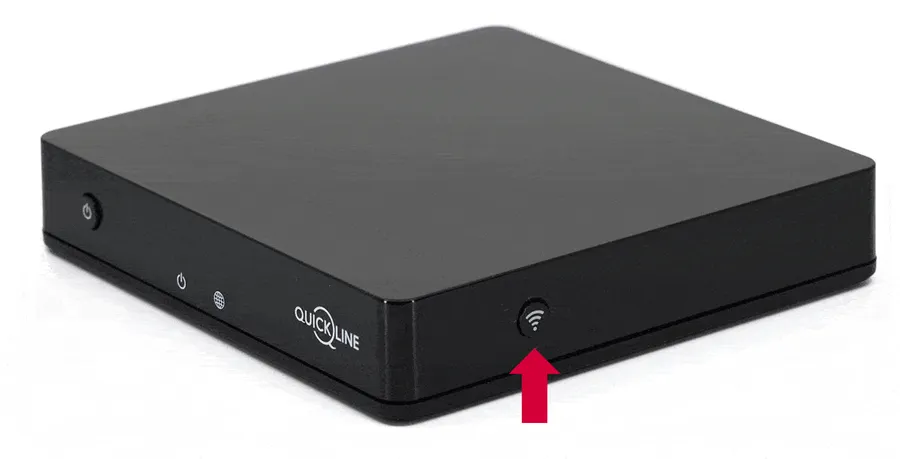 WLAN Taste auf der Quickline TV-Box