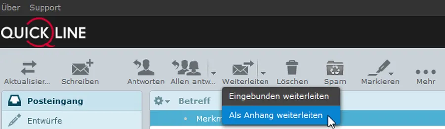 Phishing Mail weiterleiten
