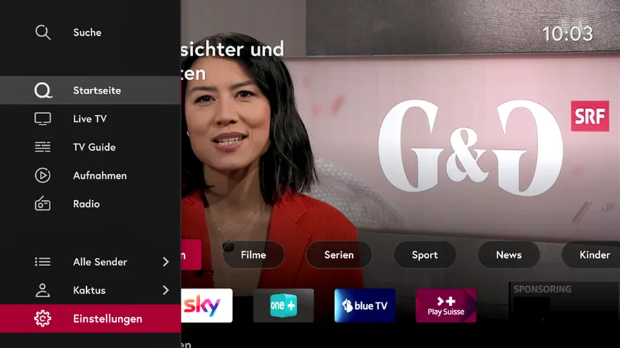 Quickline TV-Box: Einstellungen