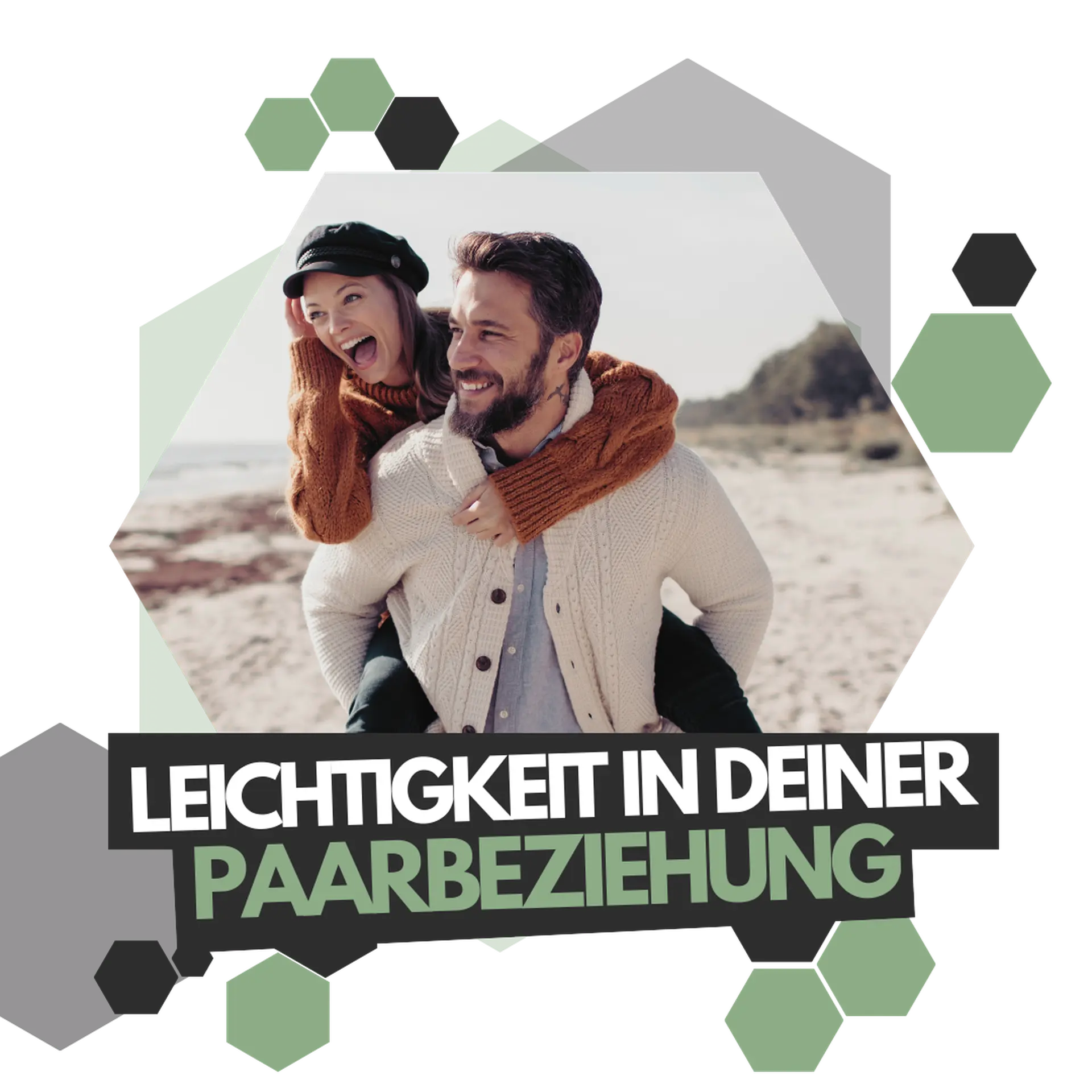 Ein Paar glücklich am Strand