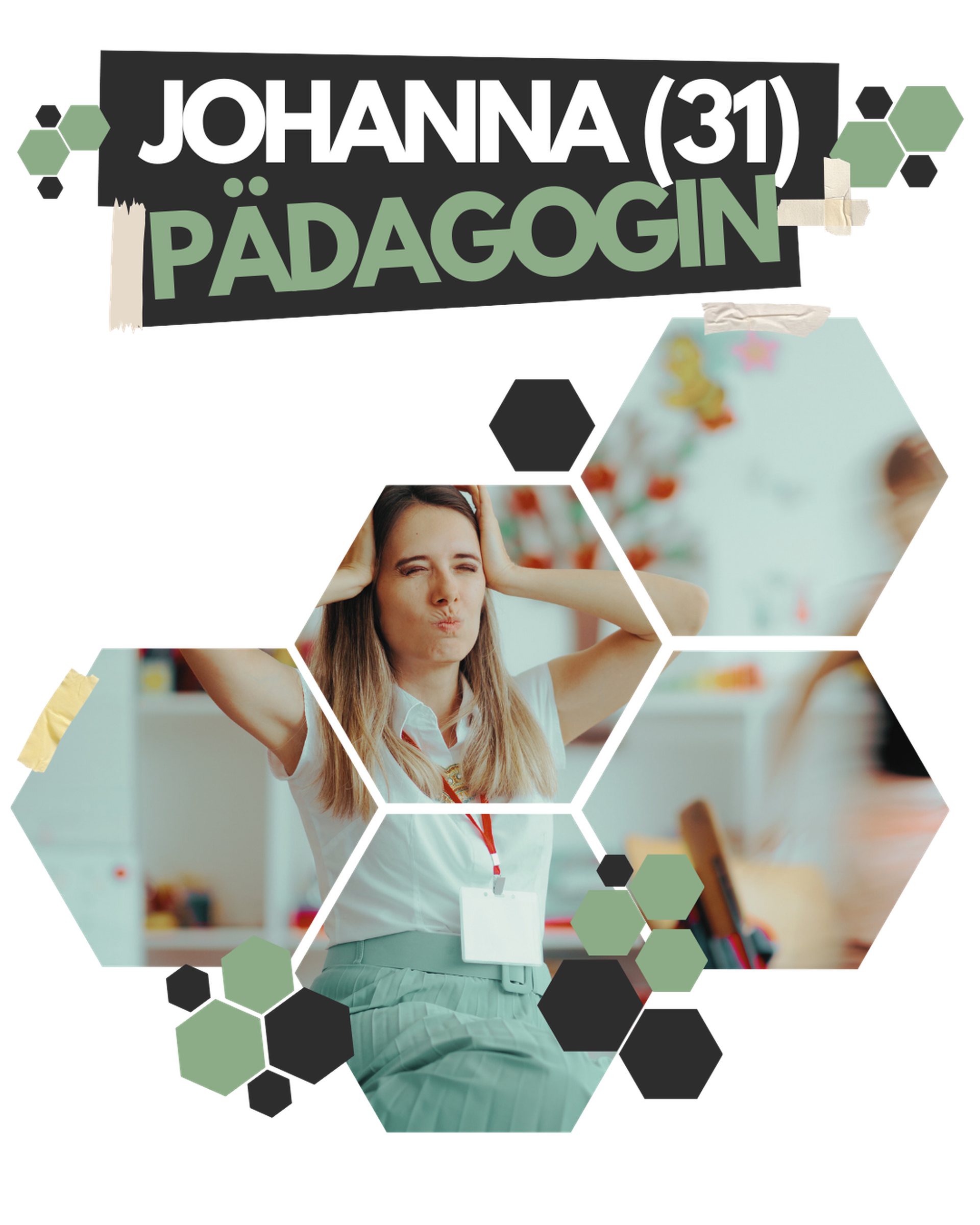 Gestresste Pädagogin hält sich die Ohren zu - Symbolbild für Lärmbelastung im Bildungsbereich