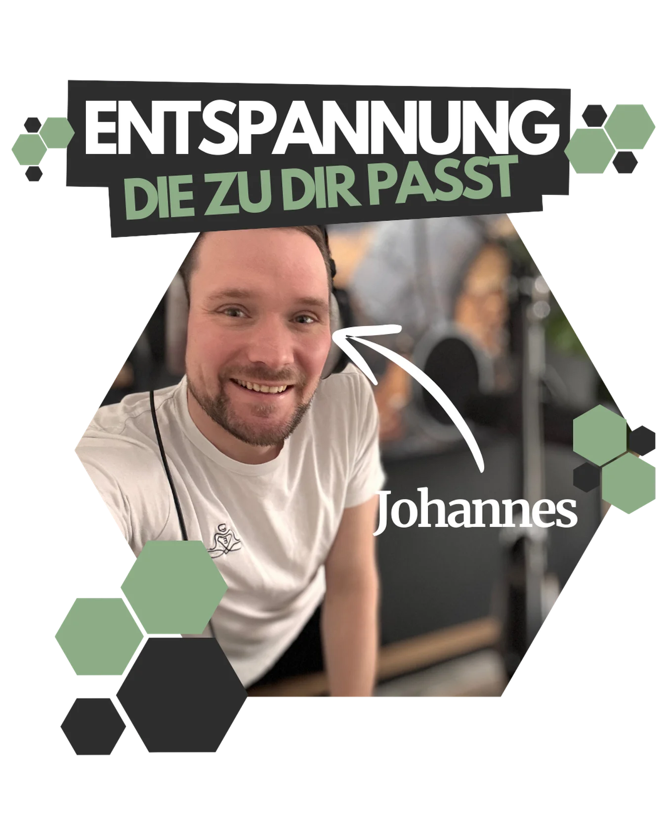 Johannes während einer Tonaufnahme